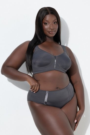 Ulla Popken 815268 Bragas de rayas Antracita - Bragas - 