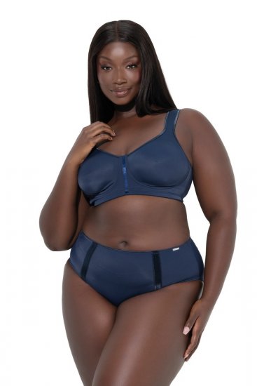 Ulla Popken 815268 Bragas de rayas Azul marino - Bragas - 