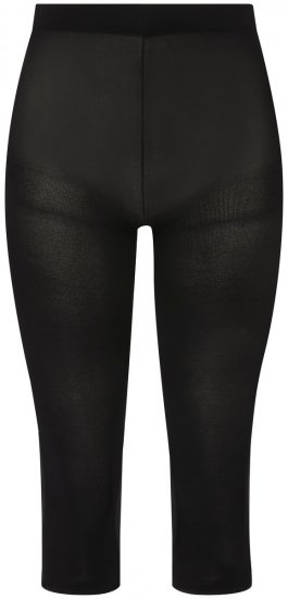 Ulla Popken 815580 Leggings de media 3/4 con protección de muslos 80 den Negro - Medias & calcetines - 