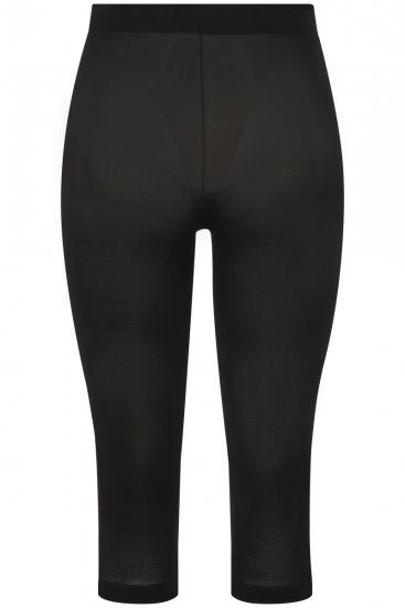 Ulla Popken 815580 Leggings de media 3/4 con protección de muslos 80 den Negro - Medias & calcetines - 