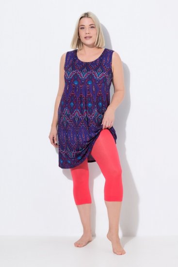 Ulla Popken 815580 Leggings de media 3/4 con protección de muslos 80 den Rojo claro - Medias & calcetines - 