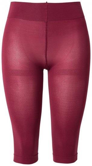 Ulla Popken 815580 Leggings de media 3/4 con protección de muslos 80 den Rojo - Medias & calcetines - 