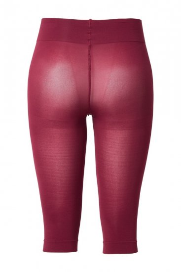 Ulla Popken 815580 Leggings de media 3/4 con protección de muslos 80 den Rojo - Medias & calcetines - 