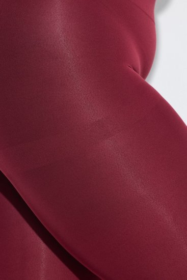 Ulla Popken 815580 Leggings de media 3/4 con protección de muslos 80 den Rojo - Medias & calcetines - 