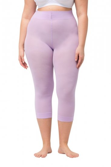 Ulla Popken 815580 Leggings de media 3/4 con protección de muslos 80 den Rosa palo - Medias & calcetines - 