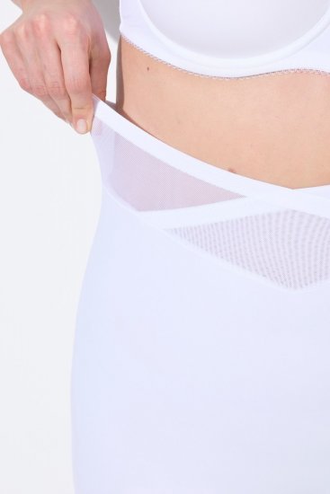 Ulla Popken 816440 Short moldeador de talle alto Blanco - Ropa moldeadora - 