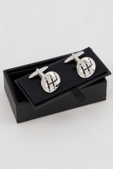 JP1880 816867 Gemelos con palanca de cambios Gris plata - Joyas - 