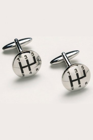 JP1880 816867 Gemelos con palanca de cambios Gris plata - Joyas - 