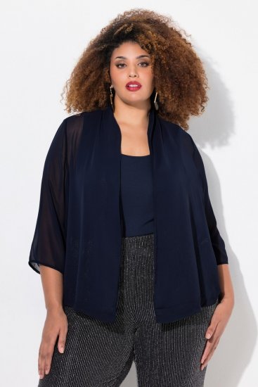 Ulla Popken 817211 Chaqueta Azul marino - Chaquetas - Chaquetas para mujer en tallas grandes