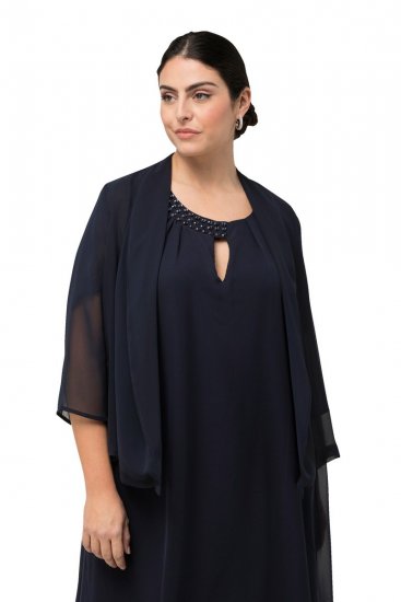 Ulla Popken 817211 Chaqueta Azul marino - Chaquetas - Chaquetas para mujer en tallas grandes