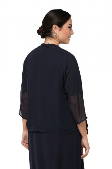 Ulla Popken 817211 Chaqueta Azul marino - Chaquetas - Chaquetas para mujer en tallas grandes