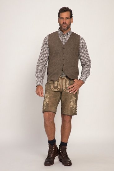 JP1880 Vest Tweed Wool Blend Traditional Light Brown - Trajes - Trajes 2XL-8XL