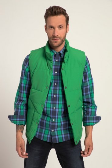 JP1880 818980 Chaleco acolchado en mezcla de algodón Verde claro - Chaquetas - Chaquetas Tallas Grandes 2XL-8XL