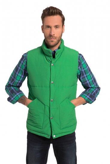JP1880 818980 Chaleco acolchado en mezcla de algodón Verde claro - Chaquetas - Chaquetas Tallas Grandes 2XL-8XL