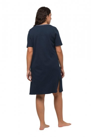 Ulla Popken 819289 Camisón de manga corta pack de 2 Azul marino - Camisones - 