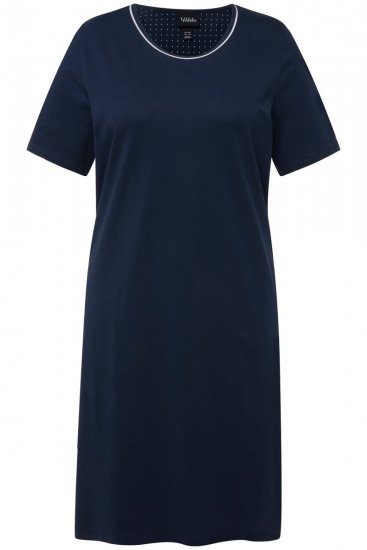 Ulla Popken 819289 Camisón de manga corta pack de 2 Azul marino - Camisones - 