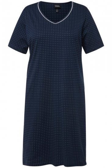 Ulla Popken 819289 Camisón de manga corta pack de 2 Azul marino - Camisones - 