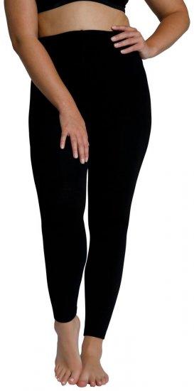 Ulla Popken 819652 Leggings de media con efecto térmico Negro - Medias & calcetines - 