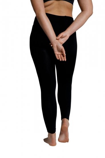 Ulla Popken 819652 Leggings de media con efecto térmico Negro - Medias & calcetines - 