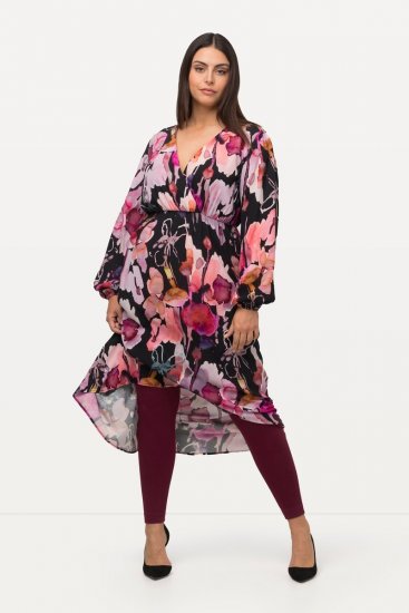 Ulla Popken 819652 Leggings de media con efecto térmico Burdeos - Medias & calcetines - 
