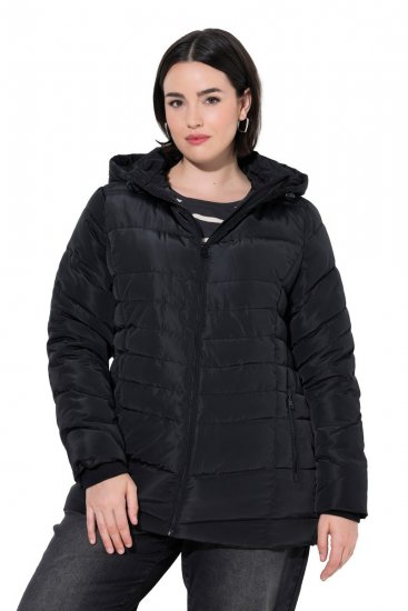 Ulla Popken 820889 Abrigo acolchado Negro - Abrigos - Abrigos de talla grande