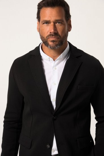 JP1880 New York Flexnamic Blazer de punto con bolsillos de solapa Negro - Trajes - Trajes 2XL-8XL