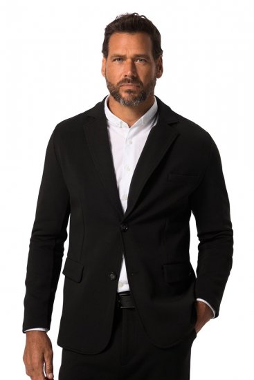 JP1880 New York Flexnamic Blazer de punto con bolsillos de solapa Negro - Trajes - Trajes 2XL-8XL