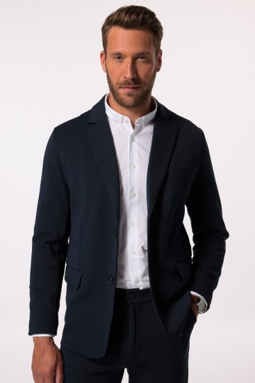JP1880 New York Flexnamic Blazer de punto con bolsillos de solapa Azul marino - Trajes - Trajes 2XL-8XL