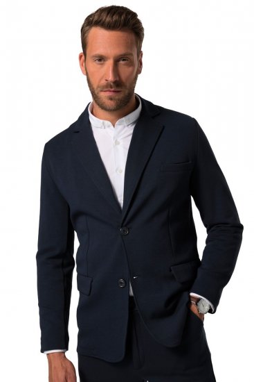 JP1880 New York Flexnamic Blazer de punto con bolsillos de solapa Azul marino - Trajes - Trajes 2XL-8XL