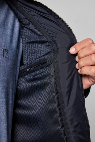 JP1880 821066 Acolchado Abrigo de lana Azul marino - Chaquetas - Chaquetas Tallas Grandes 2XL-8XL