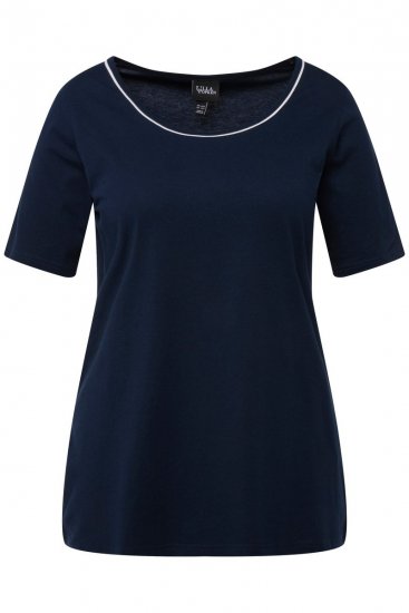 Ulla Popken 821244 Pijama de lunares Azul marino - Pijamas/ropa de estar en casa - 