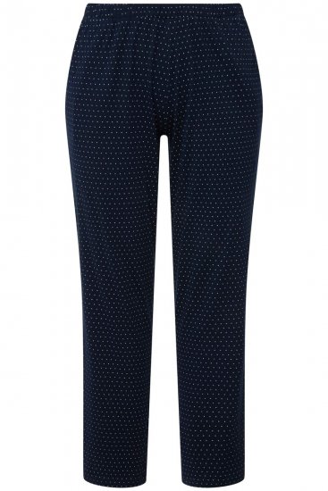 Ulla Popken 821244 Pijama de lunares Azul marino - Pijamas/ropa de estar en casa - 