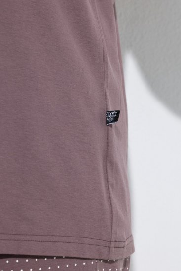 Ulla Popken 821244 Pijama de lunares Marrón - Pijamas/ropa de estar en casa - 