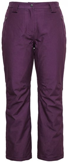 Ulla Popken 822018 Pantalón técnico impermeable forrado de forro polar Ciruela - Ropa impermeable - 