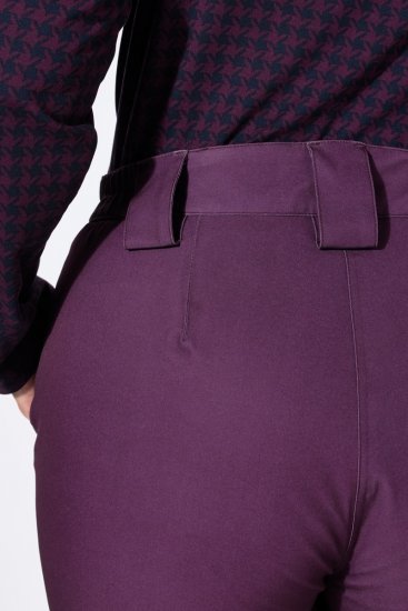 Ulla Popken 822018 Pantalón técnico impermeable forrado de forro polar Ciruela - Ropa impermeable - 