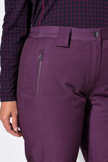 Ulla Popken 822018 Pantalón técnico impermeable forrado de forro polar Ciruela - Ropa impermeable - 