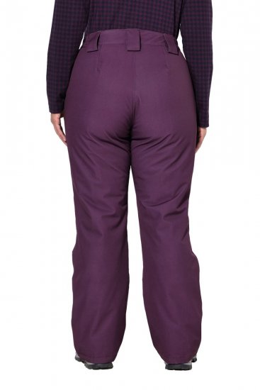 Ulla Popken 822018 Pantalón técnico impermeable forrado de forro polar Ciruela - Ropa impermeable - 