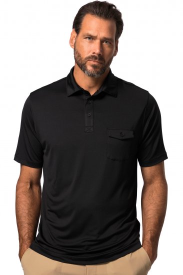 JP1880 Jay-Pi Flexnamic QuickDry Piqué Golf Polo Shirt Black - Ropa deportiva - Ropa Deportiva 2XL-10XL