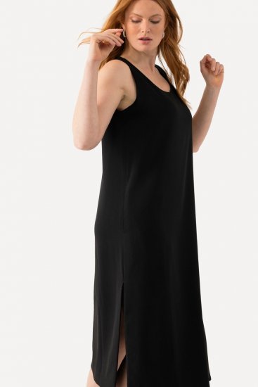 Ulla Popken 823276 Vestido sin mangas Negro - Vestidos maxi - Vestidos largos en tallas grandes