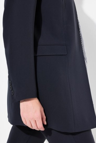 Ulla Popken 823318 Blazer con cuello alto Azul marino - Blazers - Blazers en tallas grandes para mujer