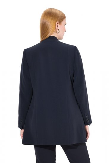 Ulla Popken 823318 Blazer con cuello alto Azul marino - Blazers - Blazers en tallas grandes para mujer
