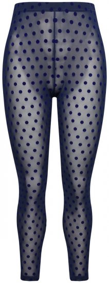 Ulla Popken 823383 Leggings de media de lunares Azul marino - Medias & calcetines - 