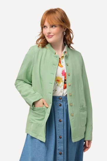 Ulla Popken 823539 Chaqueta Verde oliva - Chaquetas - Chaquetas para mujer en tallas grandes