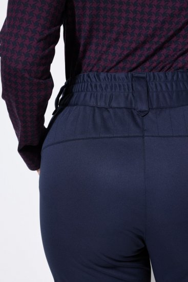 Ulla Popken 824297 Pantalón softshell con polainas para nieve Azul marino - Ropa de esquí - 