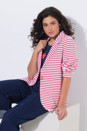 Ulla Popken 824355 Blazer de punto Coral - Blazers - Blazers en tallas grandes para mujer