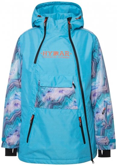 Ulla Popken 824429 Chaqueta de esquí jaspeada con triple función Azul - Ropa de esquí - 