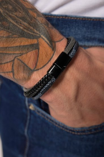 JP1880 824904 Pulsera extralarga Negro - Joyas - 