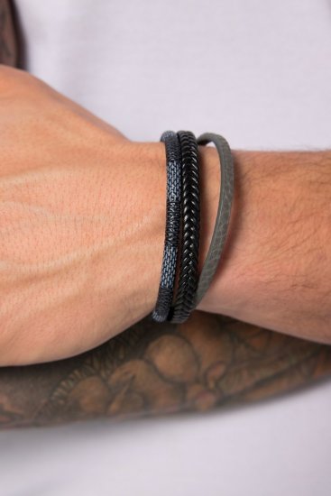 JP1880 824904 Pulsera extralarga Negro - Joyas - 