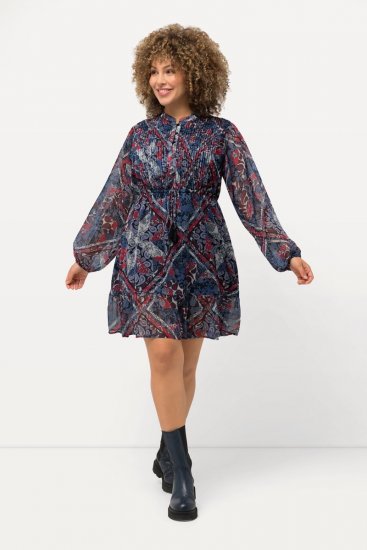 Ulla Popken 824976 Vestido estampado Azul marino - Vestidos midi - Vestidos midi de talla grande