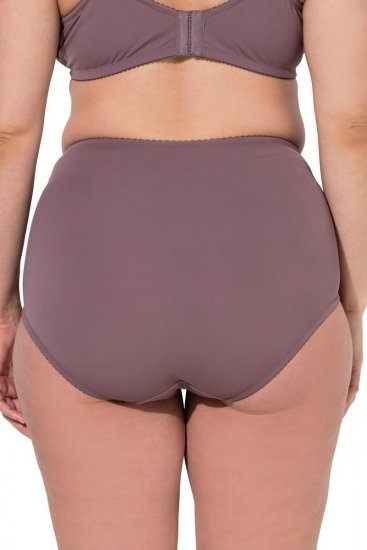 Ulla Popken 825788 Bragas de talle alto con encaje Marrón - Bragas - 